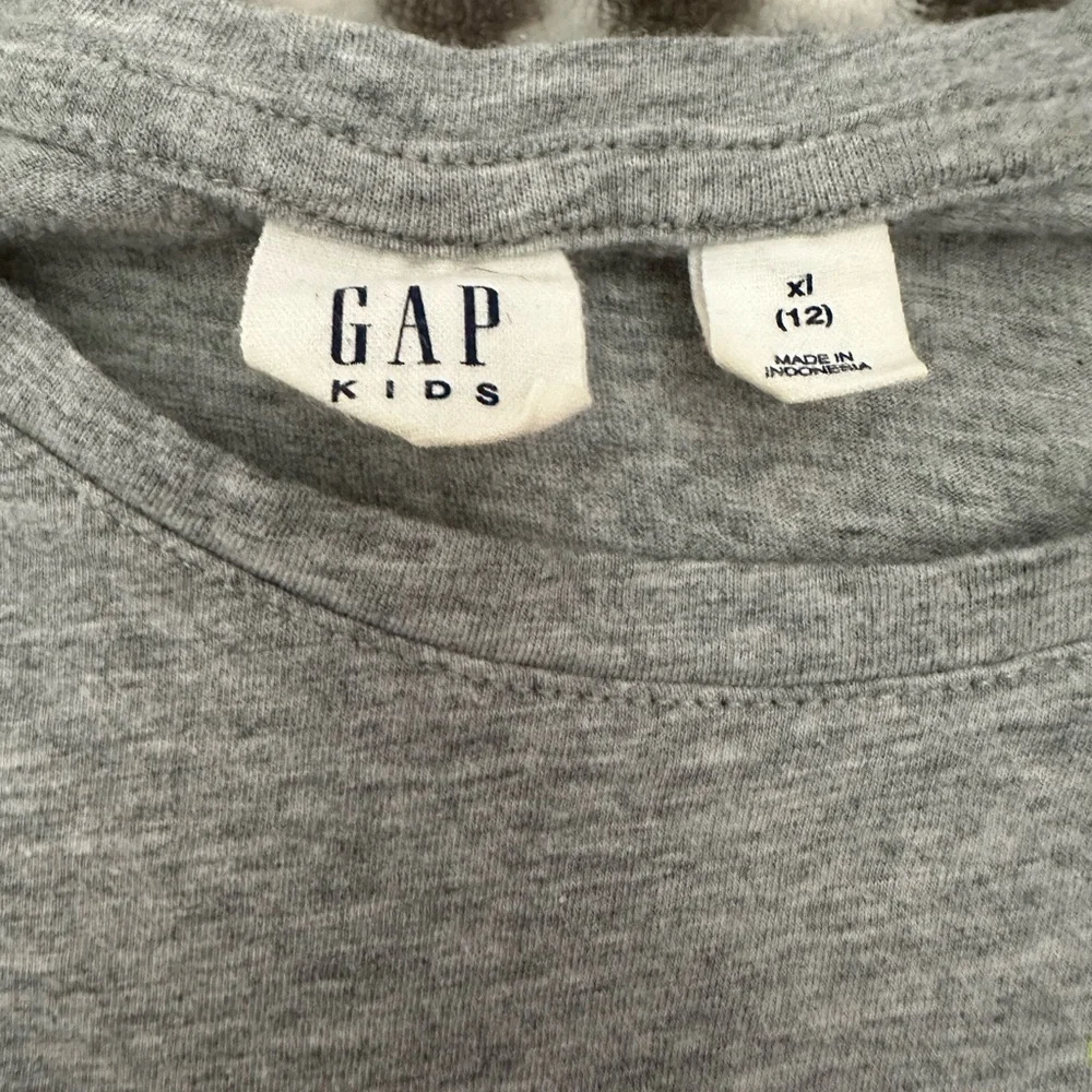 GapKids Graphic Tee in Heather Gray Size XL 12 Girls
